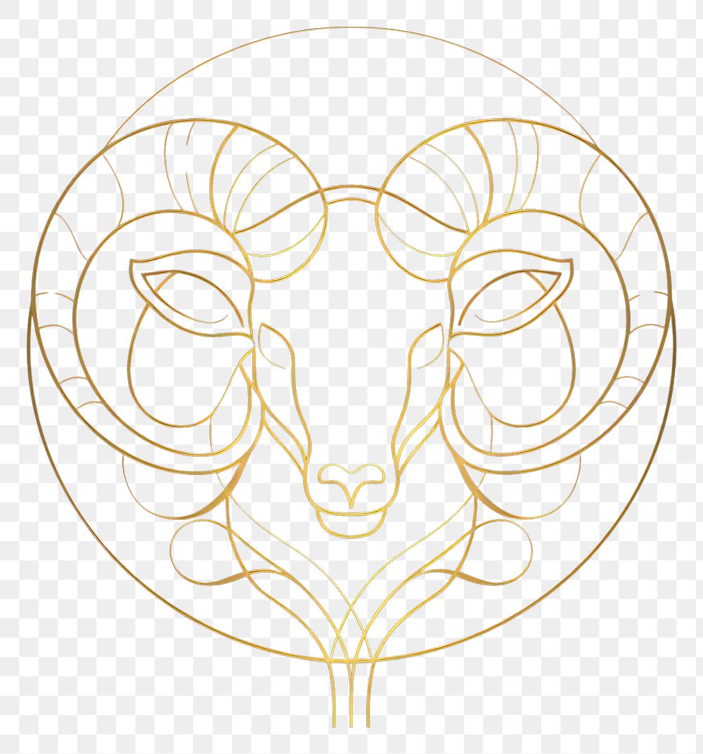 PNG Aries zodiac sign logo chandelier symbol.