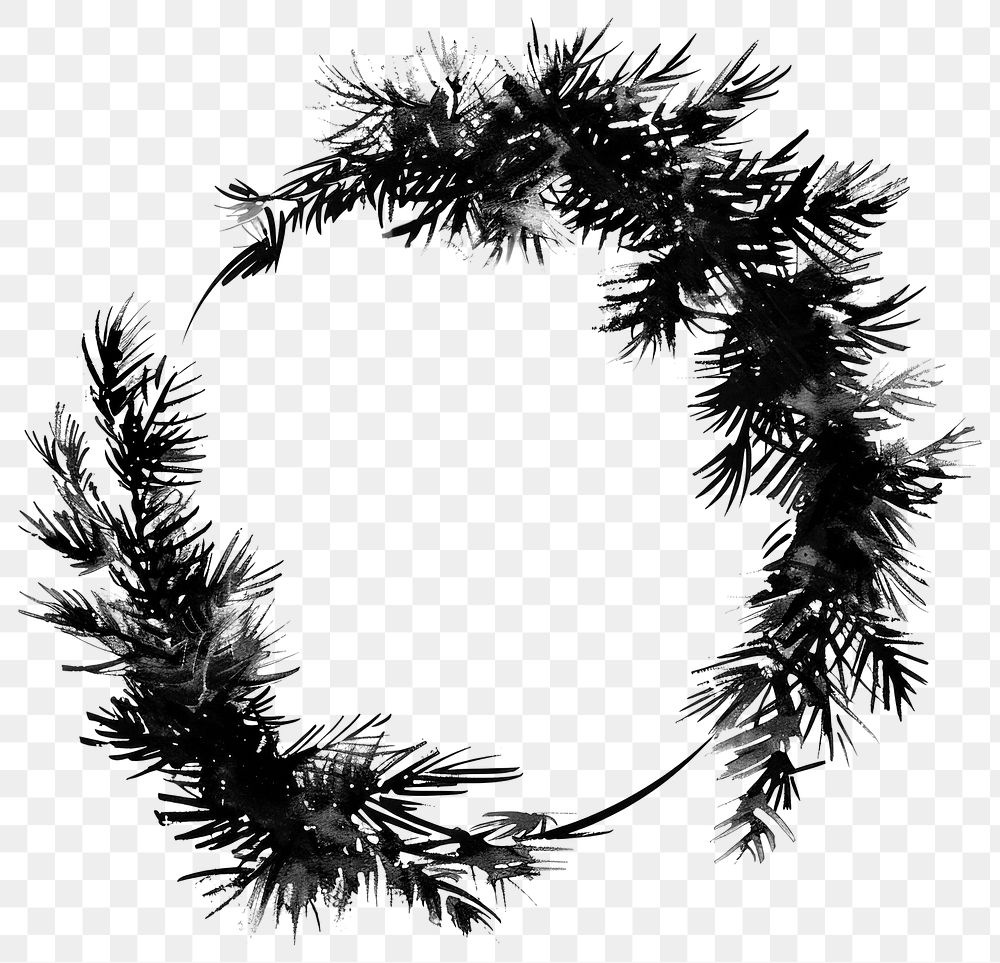 PNG Christmas wreath.