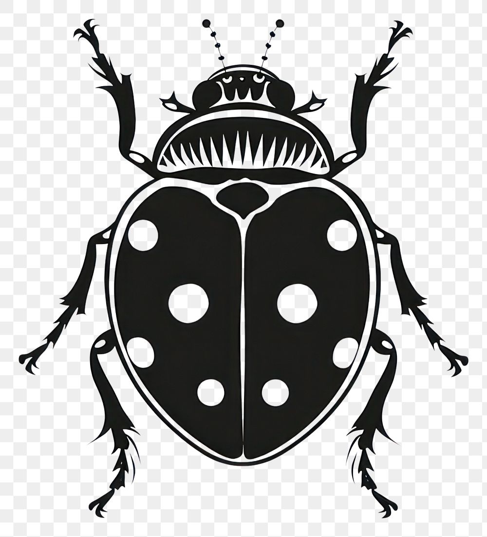PNG Invertebrate stencil animal insect.