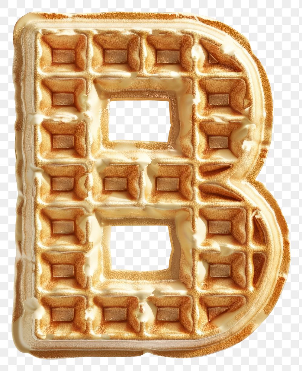 PNG Letter B waffle accessories accessory.
