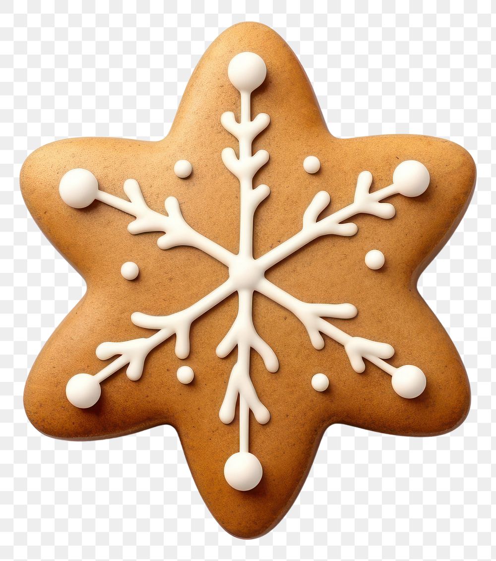 PNG Cookie gingerbread christmas dessert. 