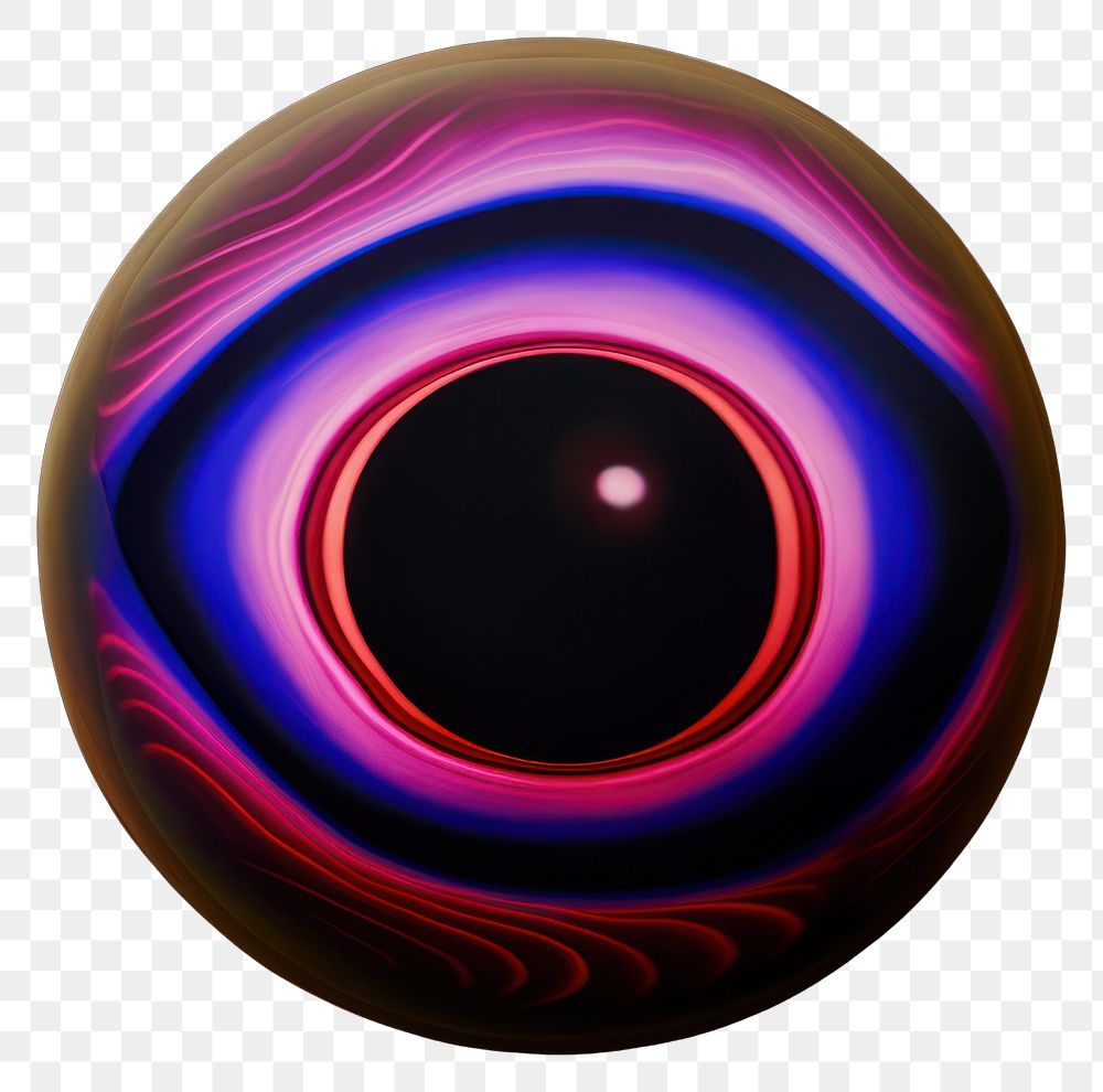 PNG An eye ball purple sphere spiral.