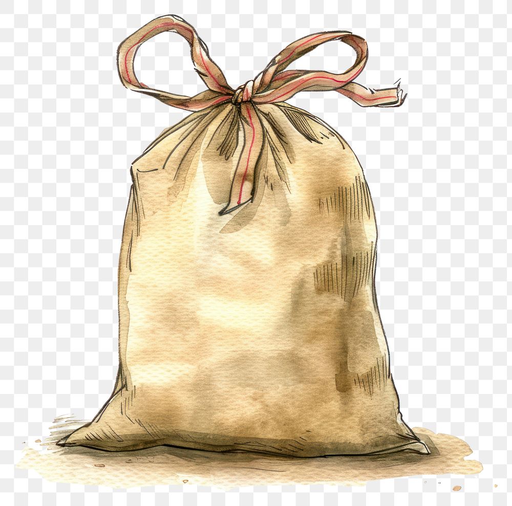 PNG Christmas gift sack wedding female person.