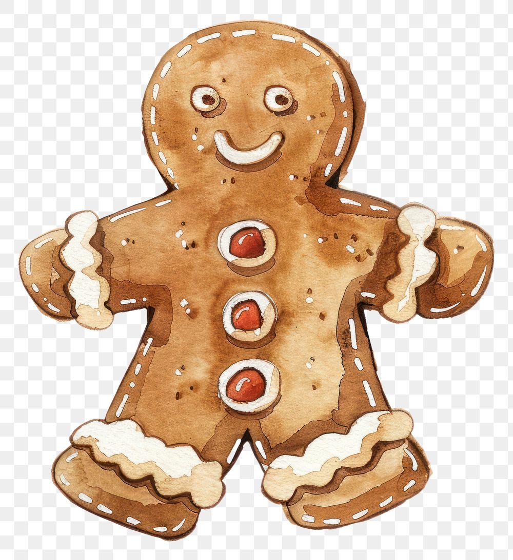PNG Christmas gingerbread confectionery medication biscuit.