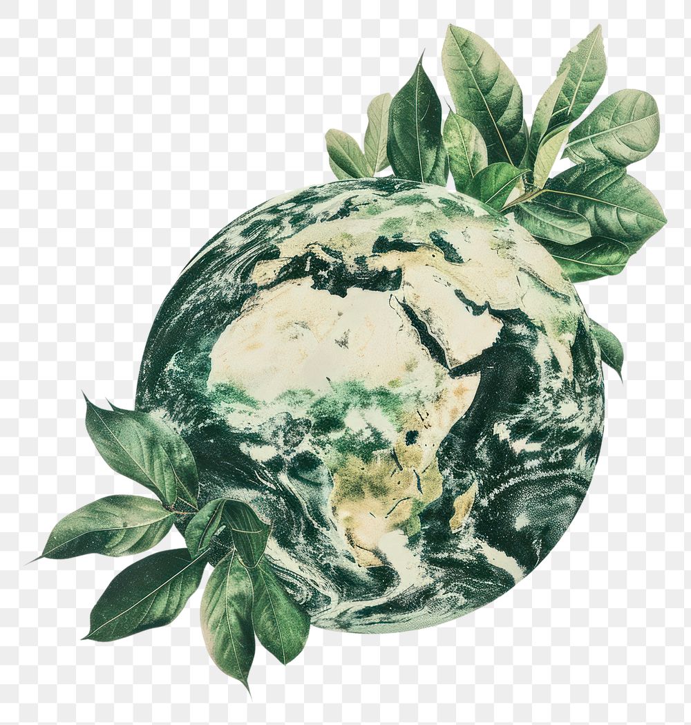 PNG Earth with green energy astronomy universe planet.