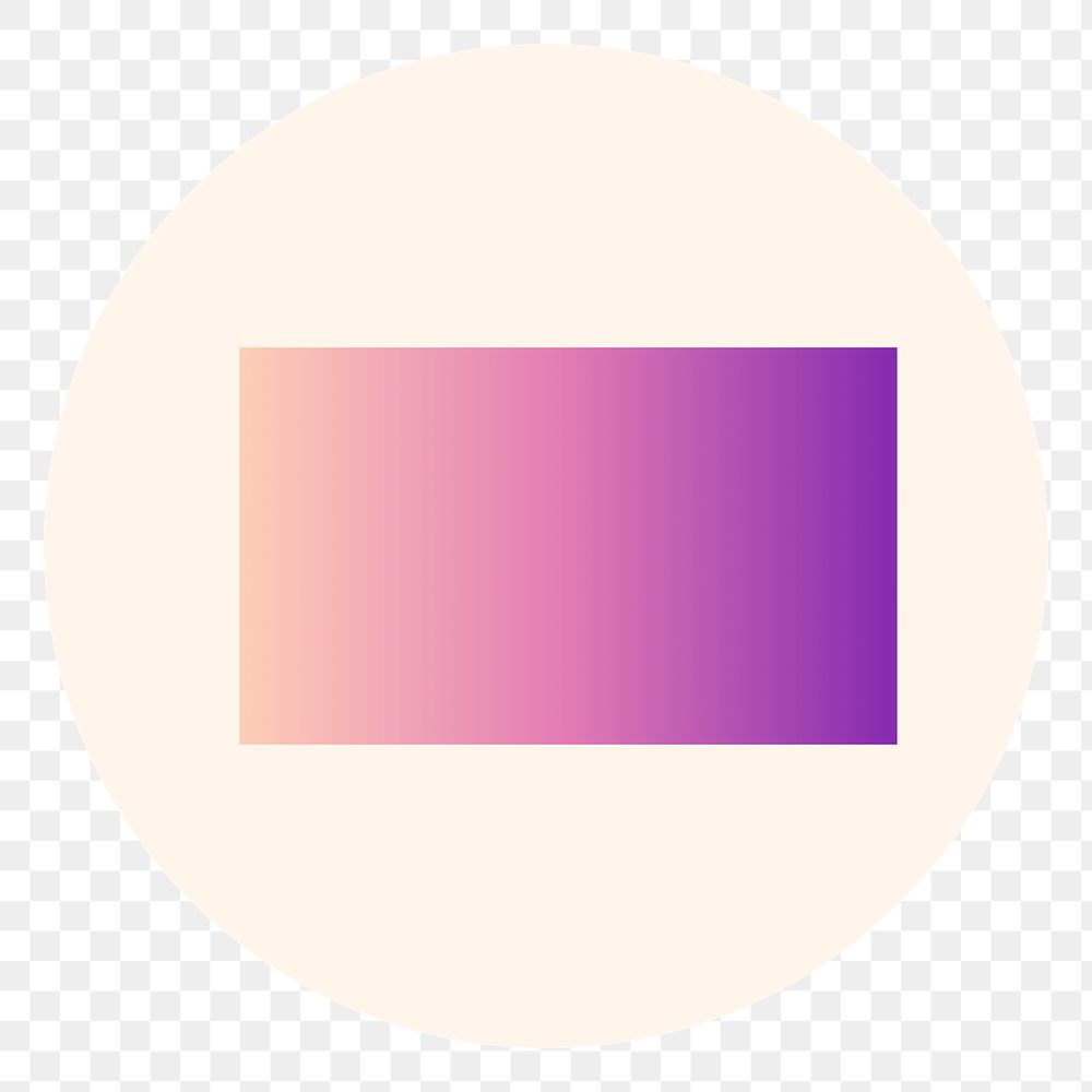 Gradient png geometric shape IG highlight story cover template, transparent background