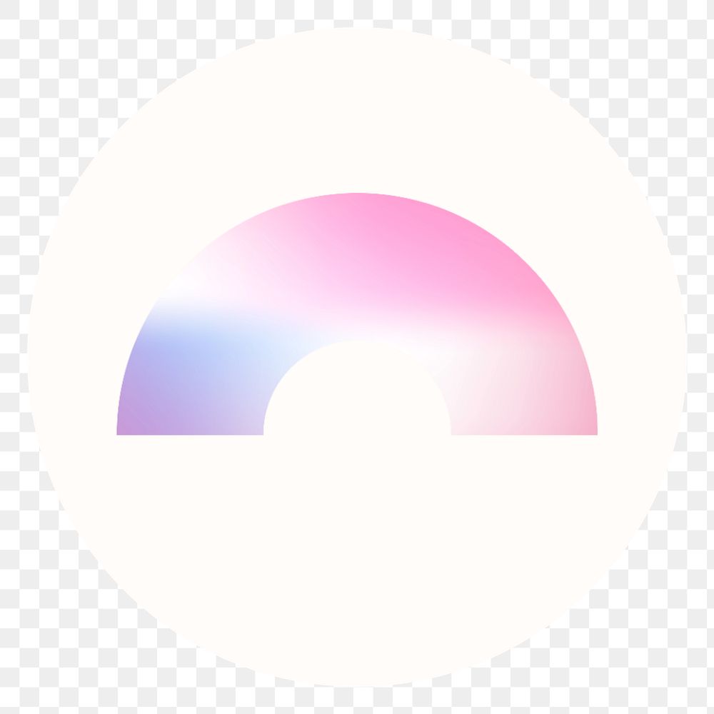 PNG gradient shape IG story cover template, transparent background