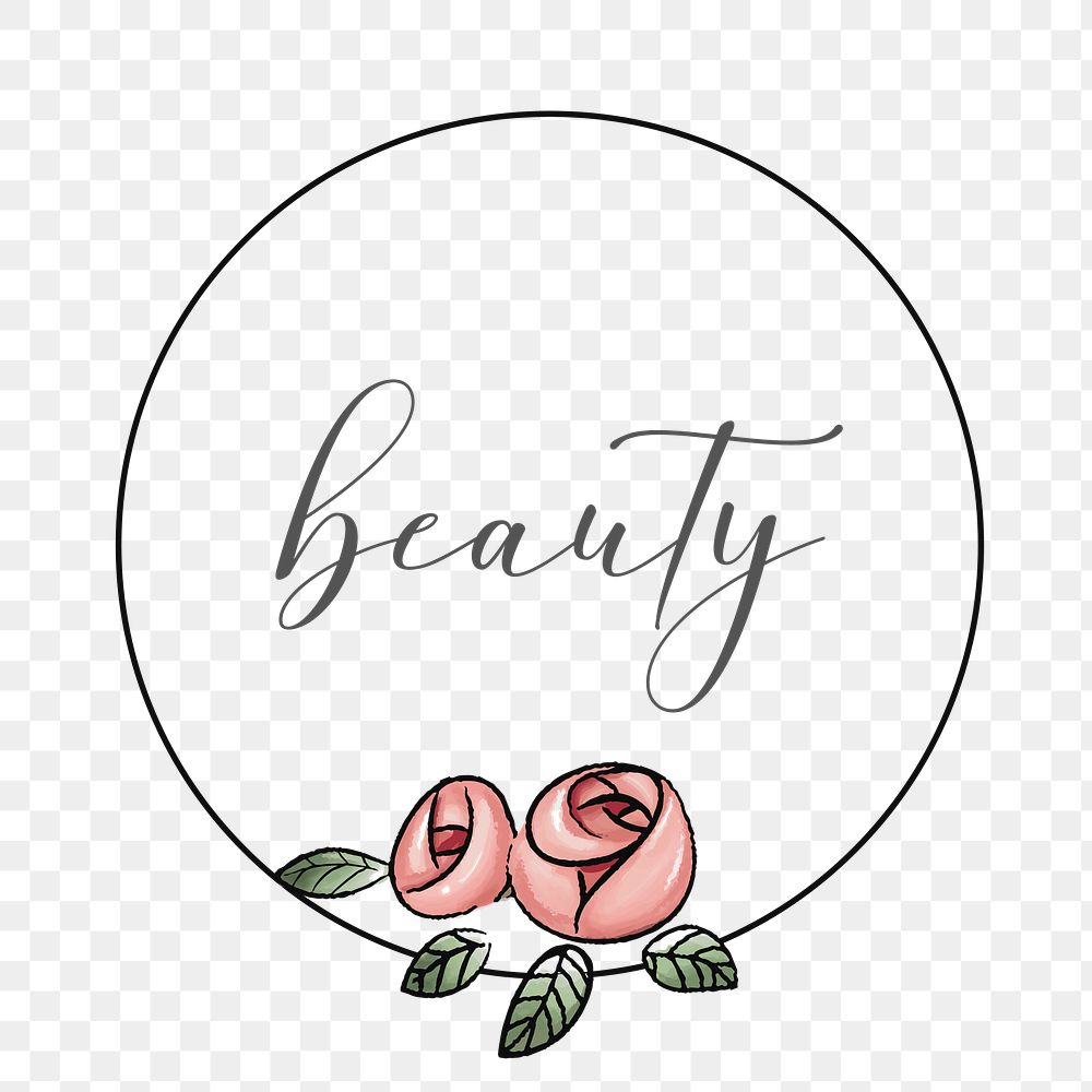 PNG botanical beauty Instagram story highlight cover, transparent background