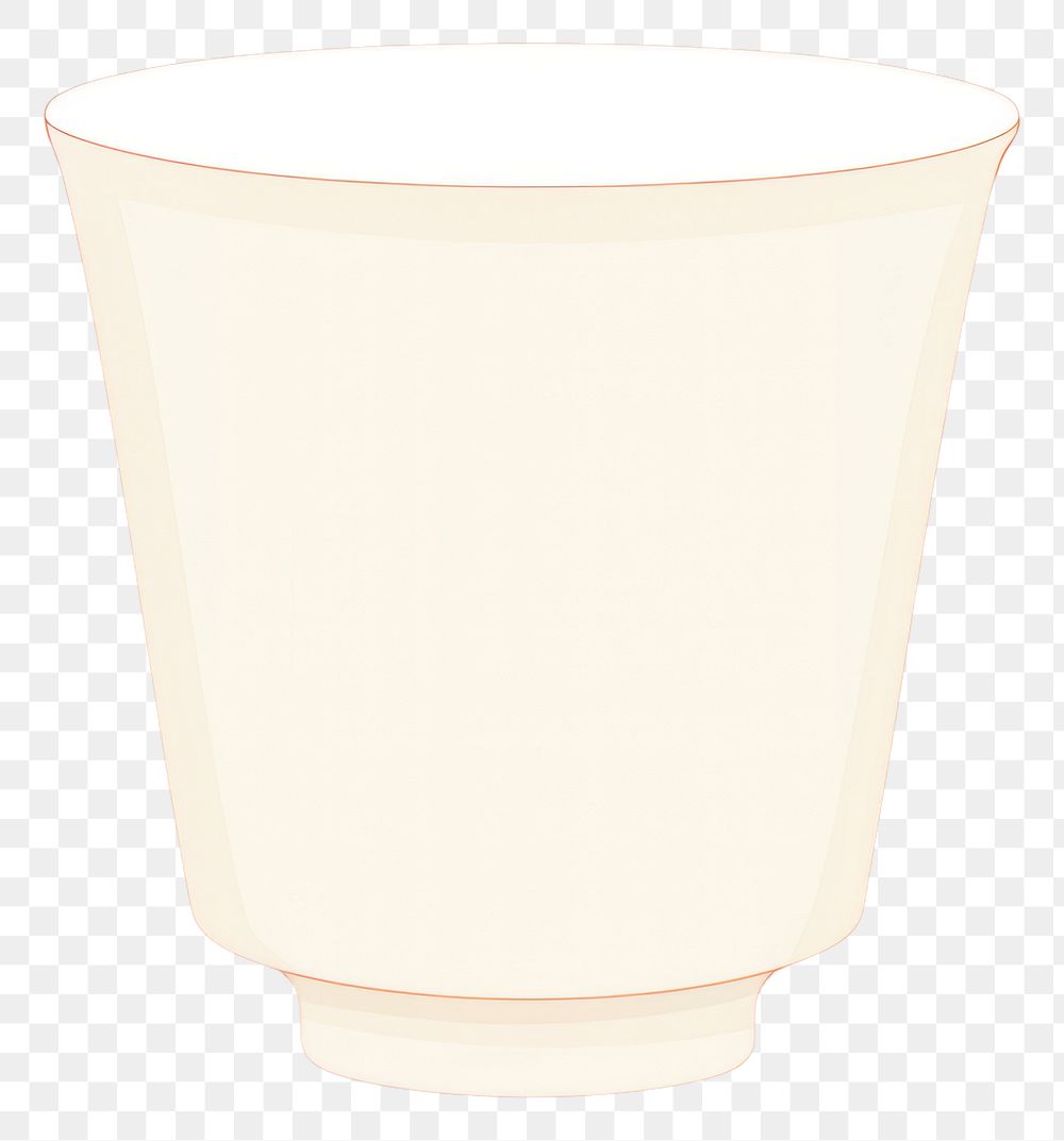 PNG Illustration of a simple cup art porcelain pottery.