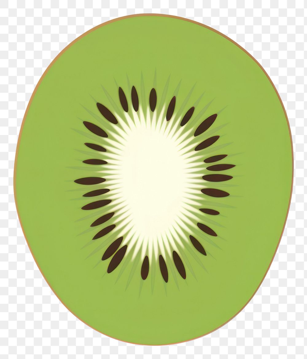 PNG Illustration of a simple kiwi produce fruit plant.