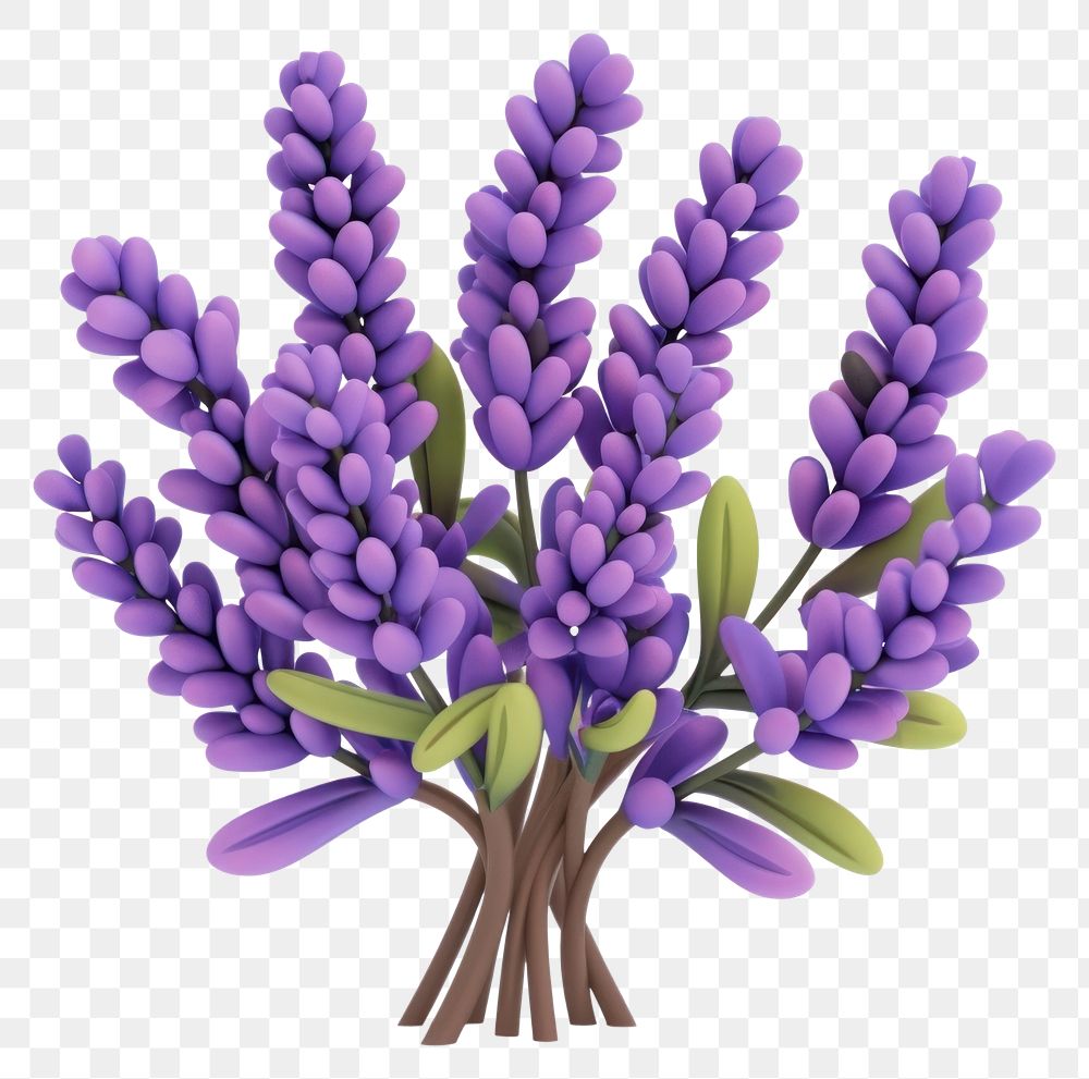 PNG Vibrant lavender flower illustration