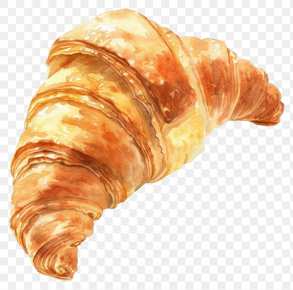 PNG Delicious flaky croissant illustration