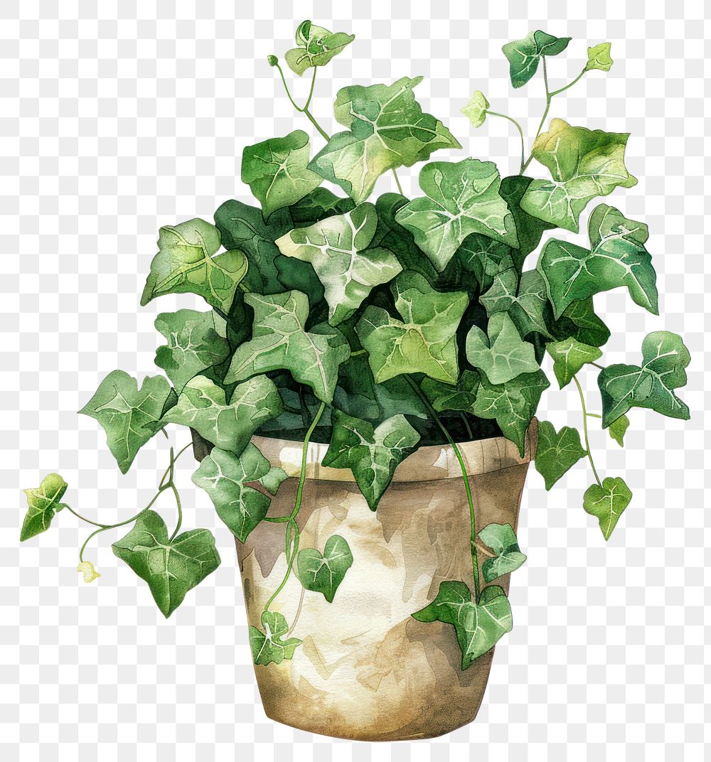 PNG Ivy in the pot plant leaf vine.