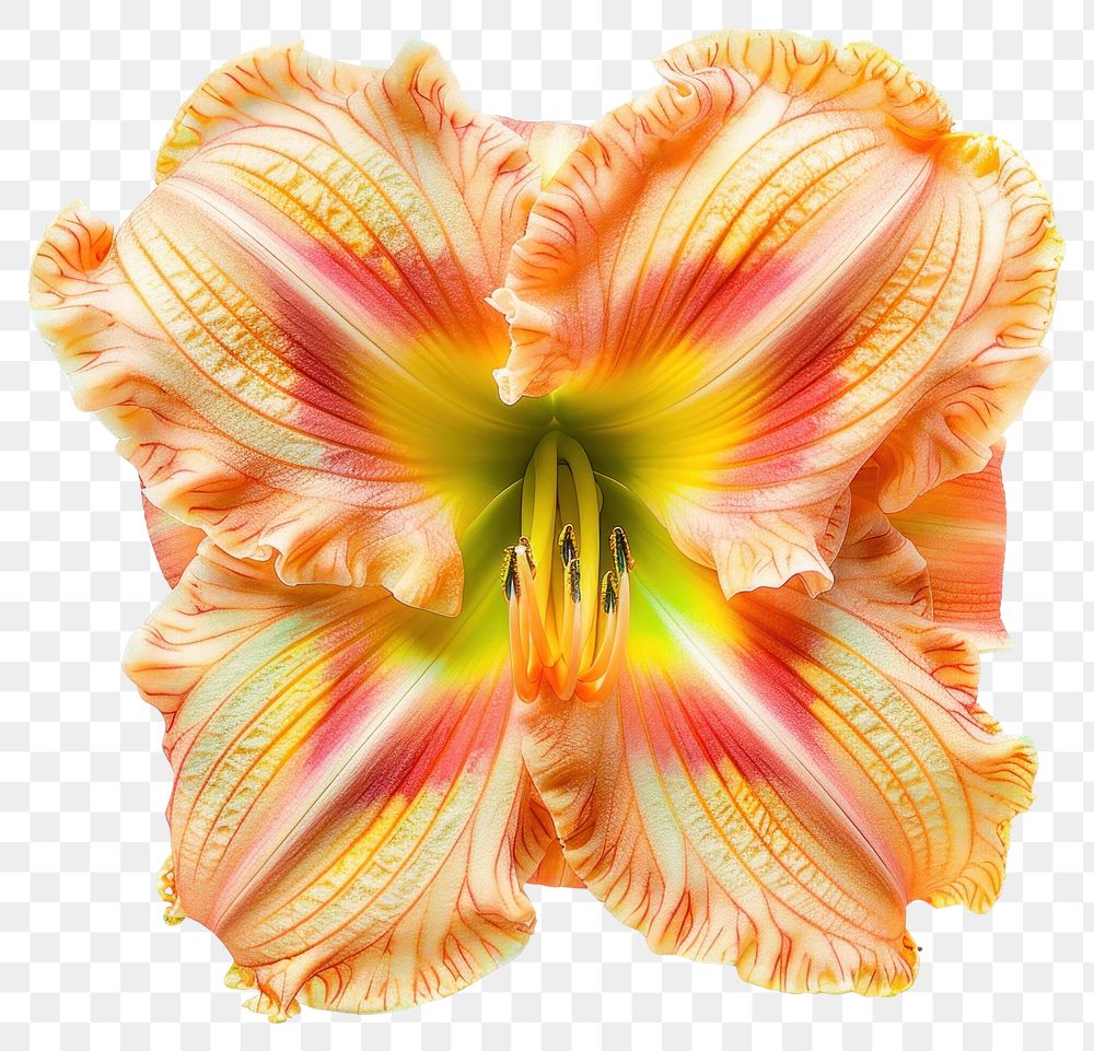 PNG Vibrant orange lily flower