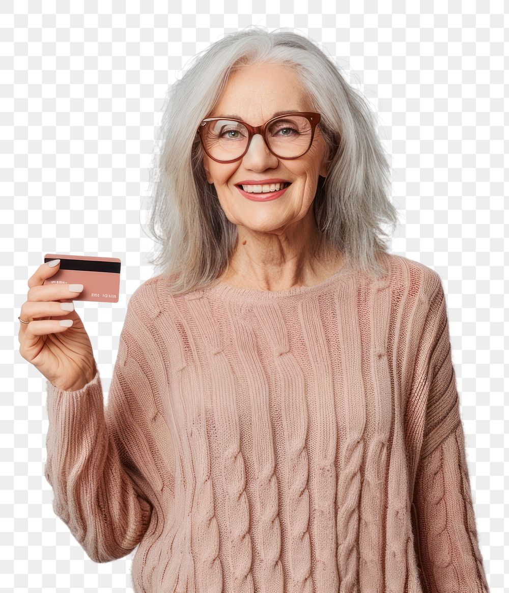 PNG Diverse woman holding credit card person happy human.
