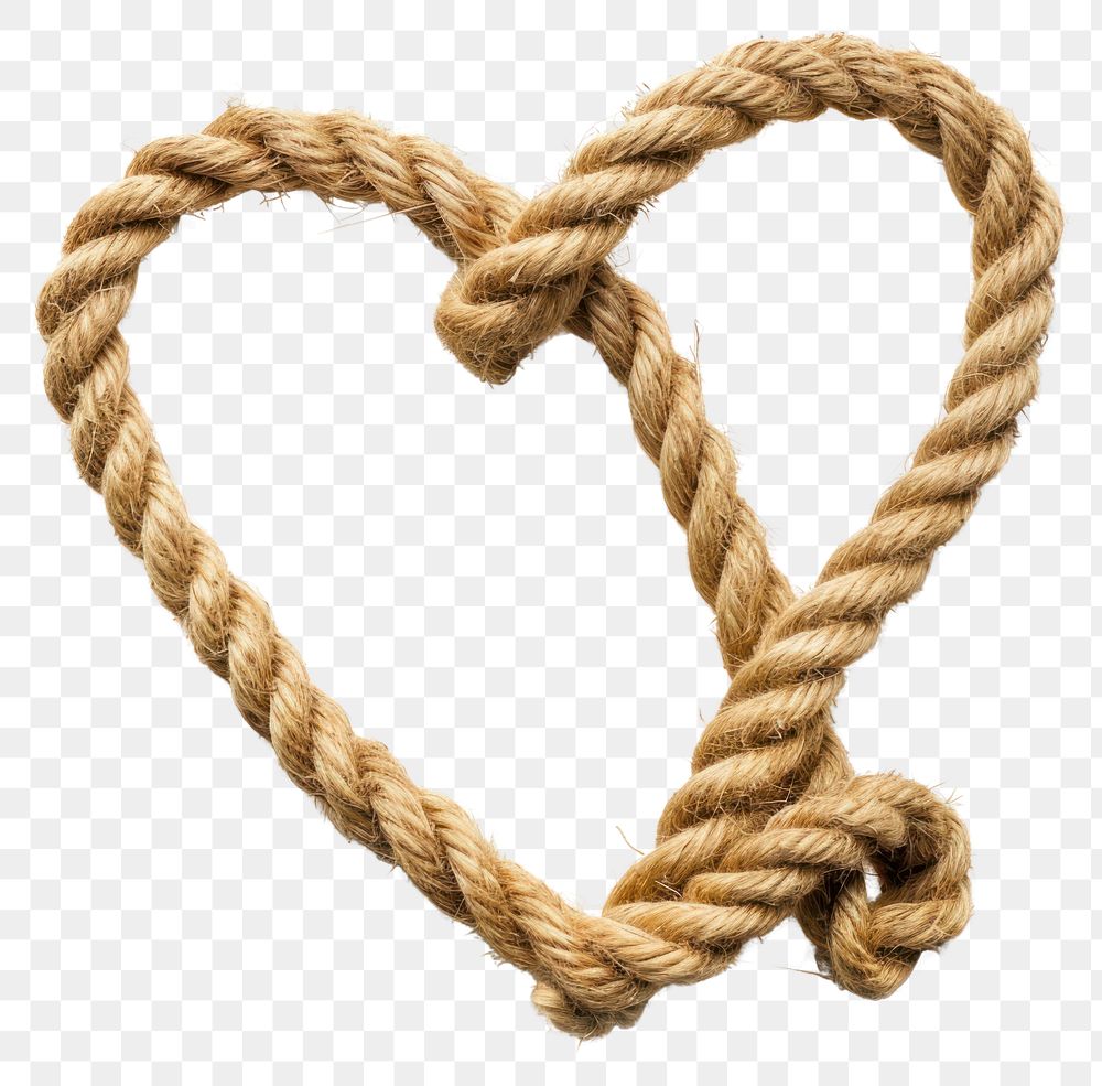 PNG  Rope heart knot love