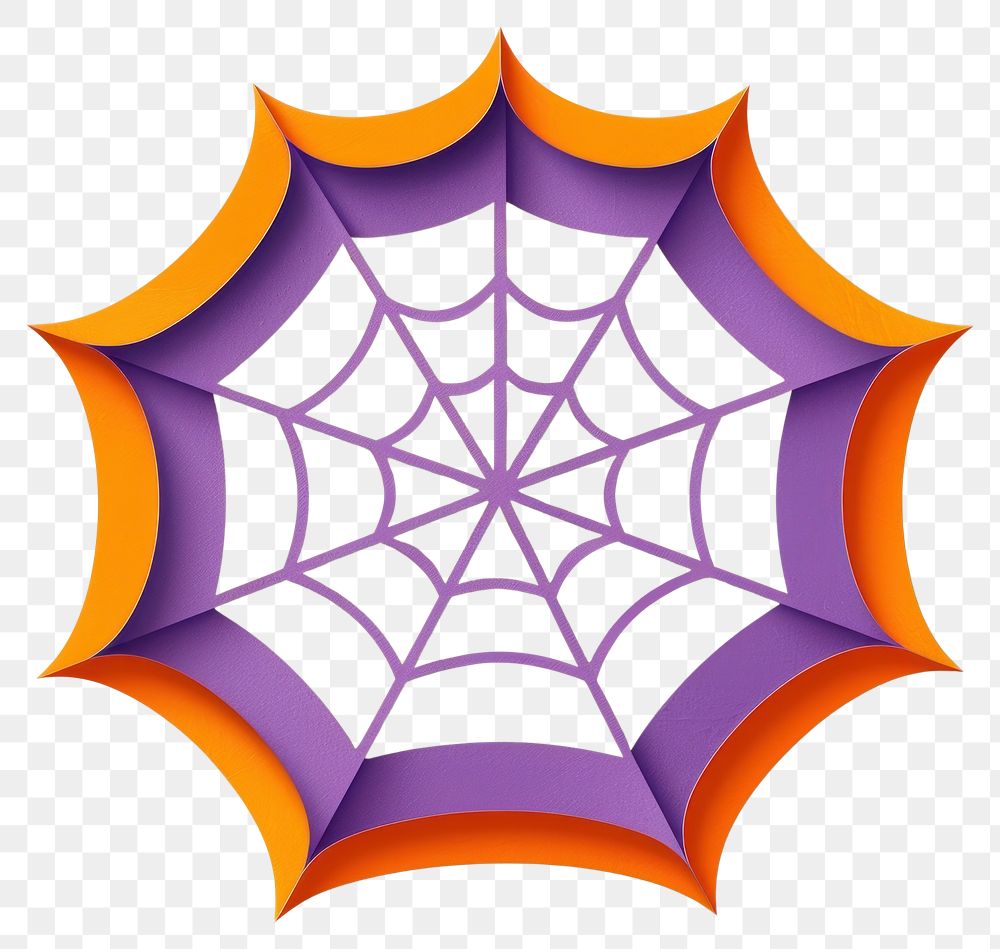 PNG Colorful geometric spider web illustration