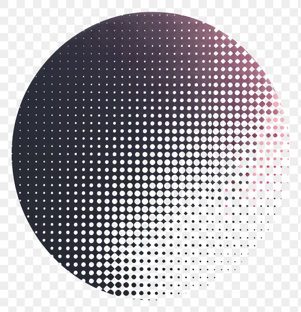 PNG Abstract gradient halftone circle