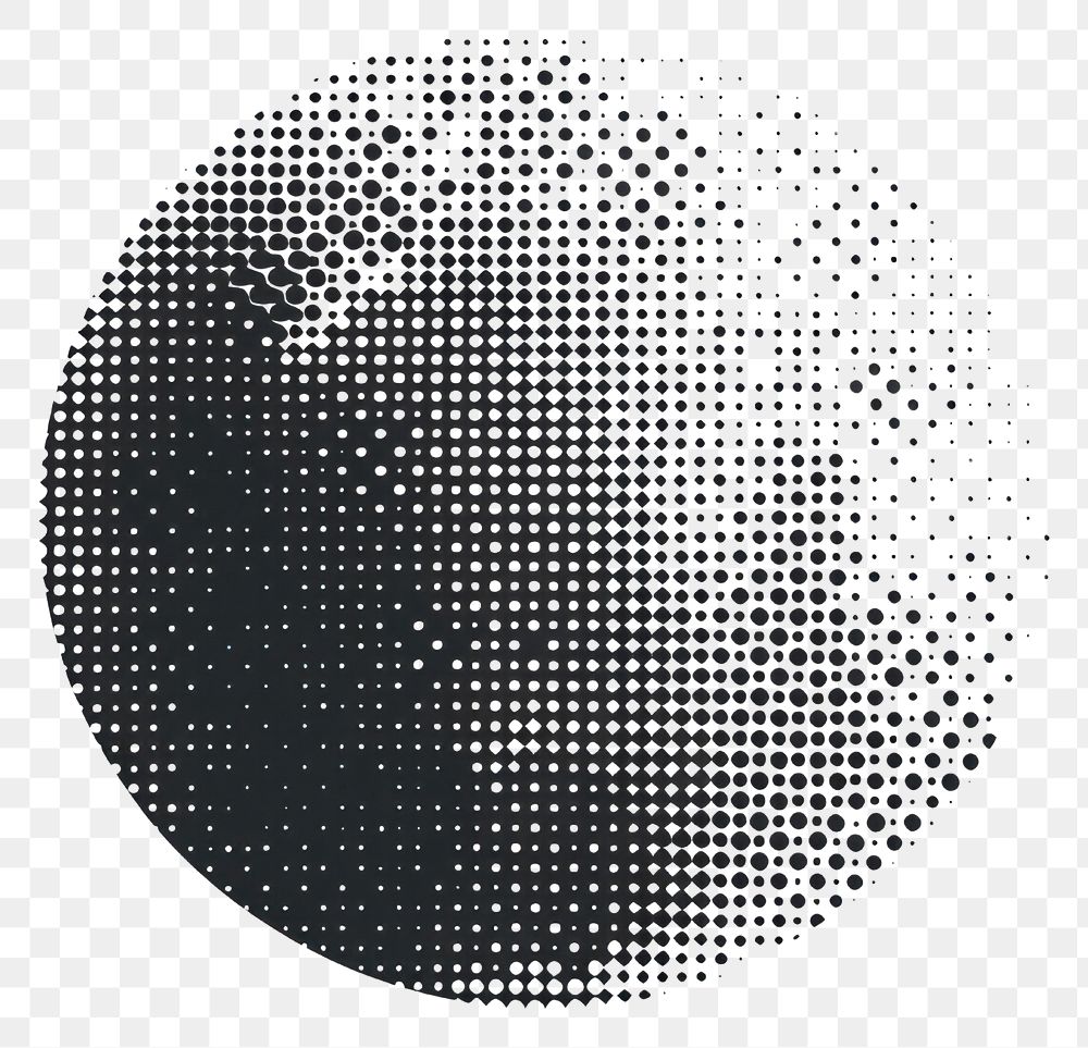 PNG Abstract halftone sphere design