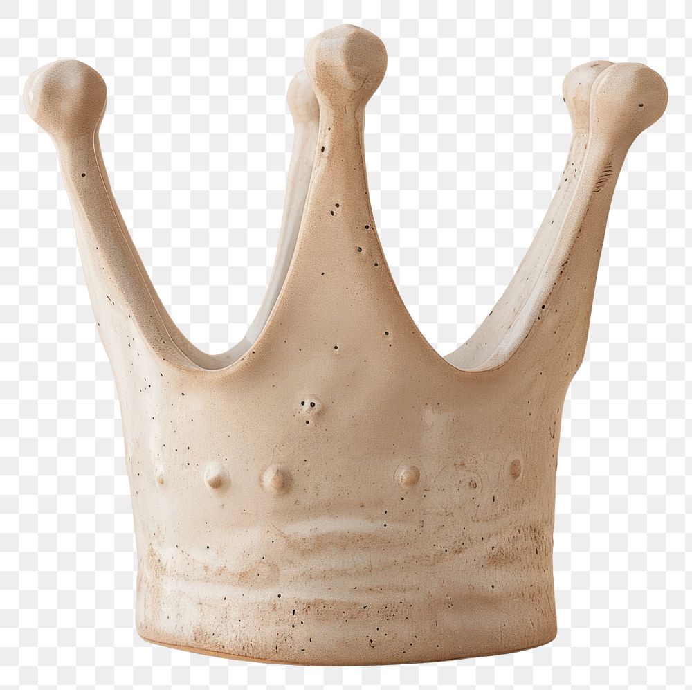 Elegant ceramic crown decoration