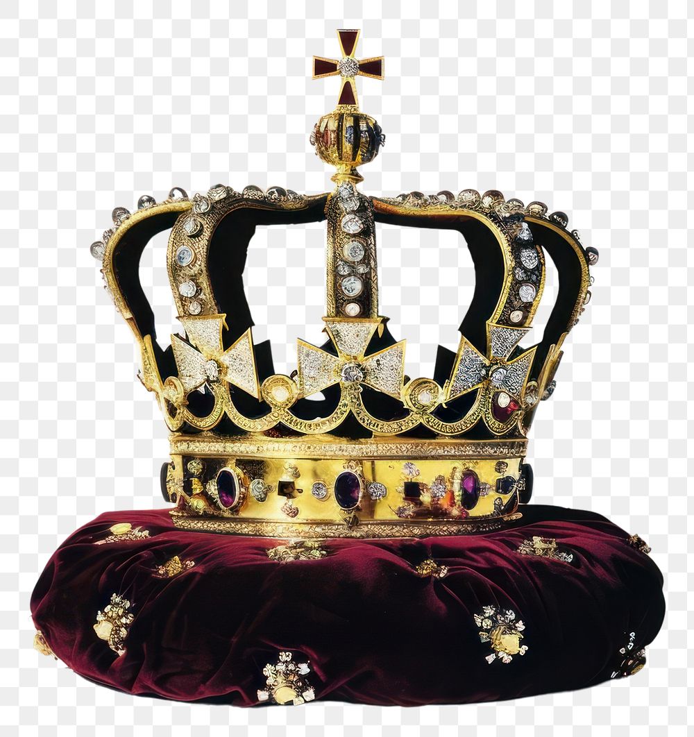 Royal golden crown with jewels