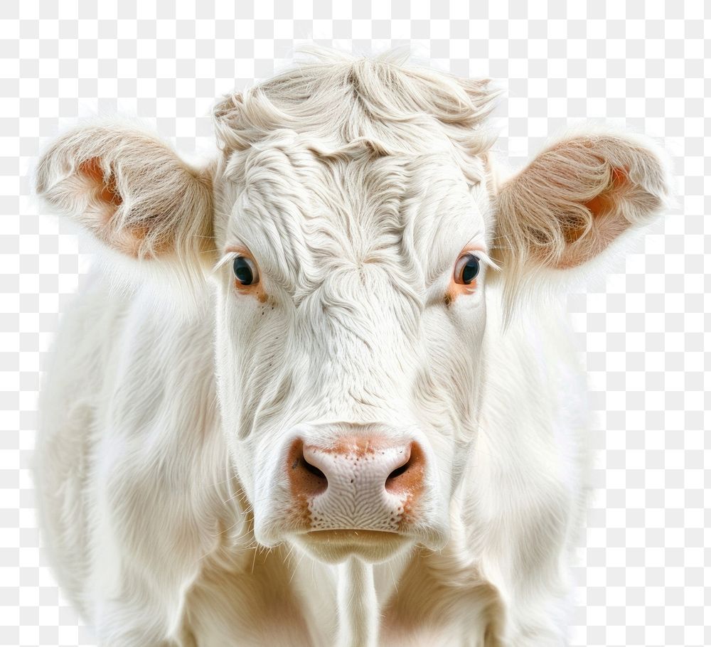 PNG White cow front view | Premium PNG - rawpixel