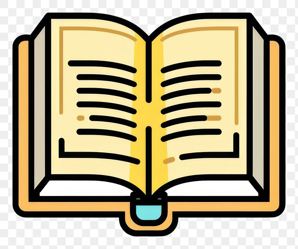 PNG  Open book icon with pages