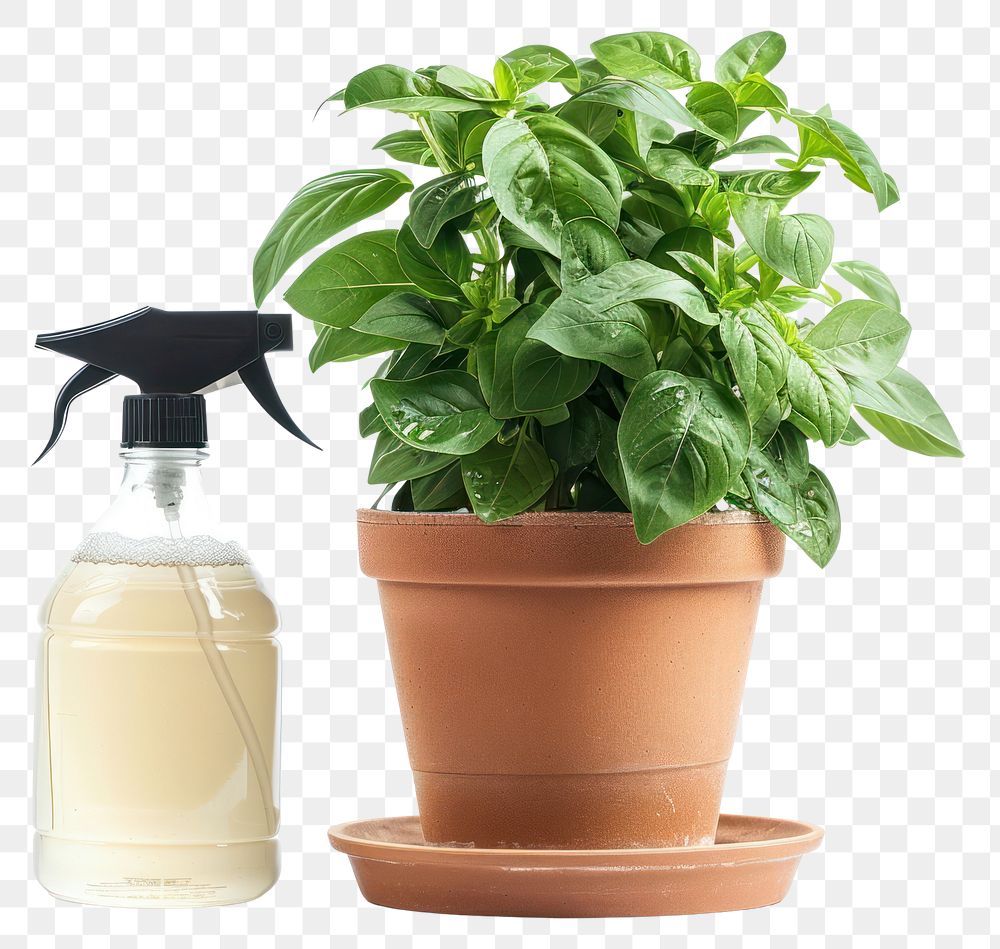 Potted plant spray bottle