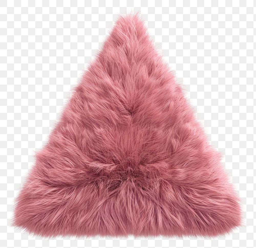 PNG Fluffy pink triangle illustration