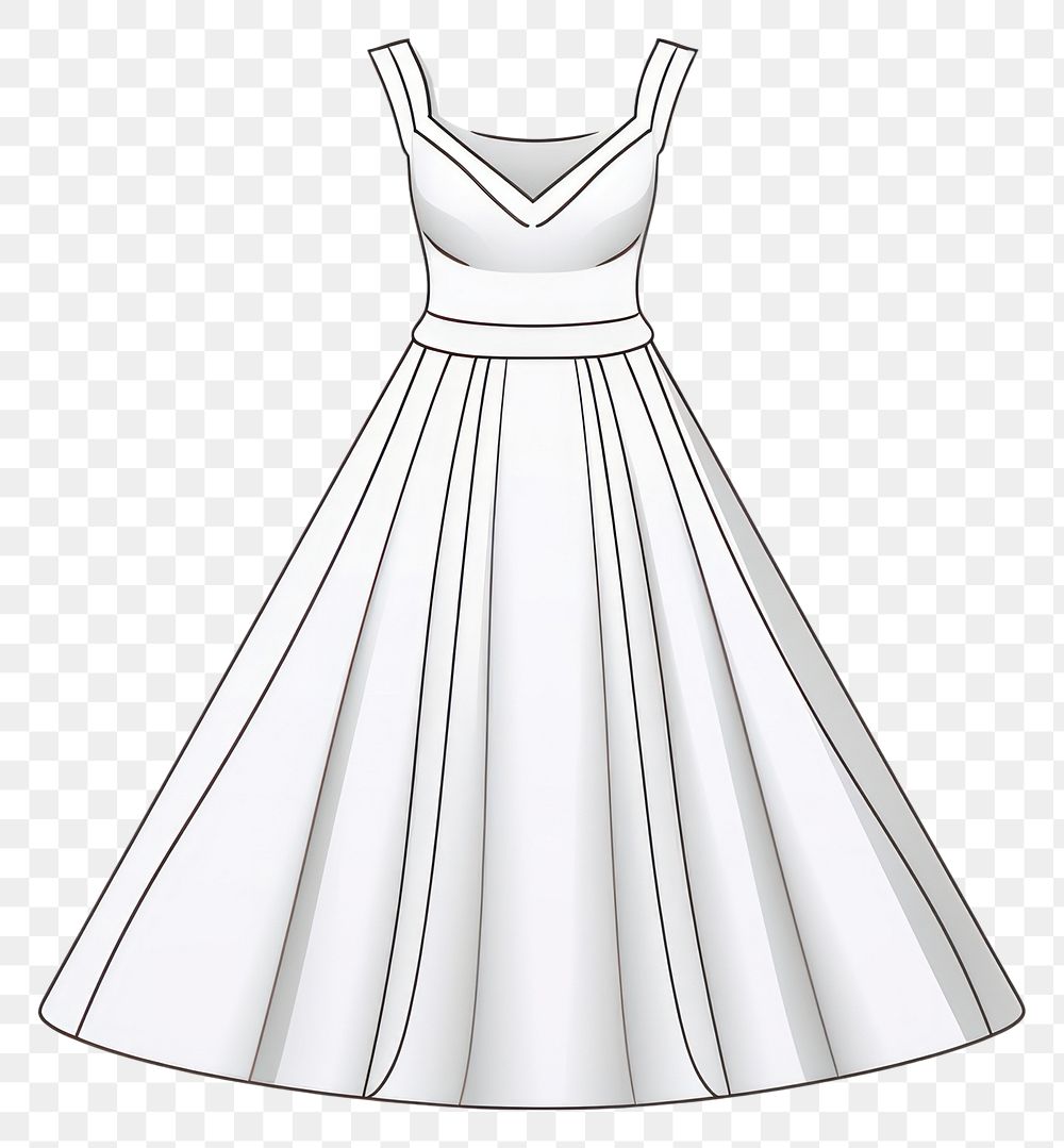 PNG White dress template clothing | Free PNG - rawpixel