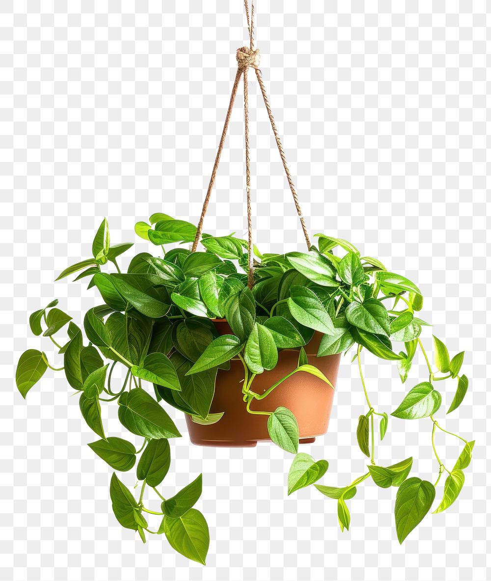 PNG  Lush hanging indoor plant decor