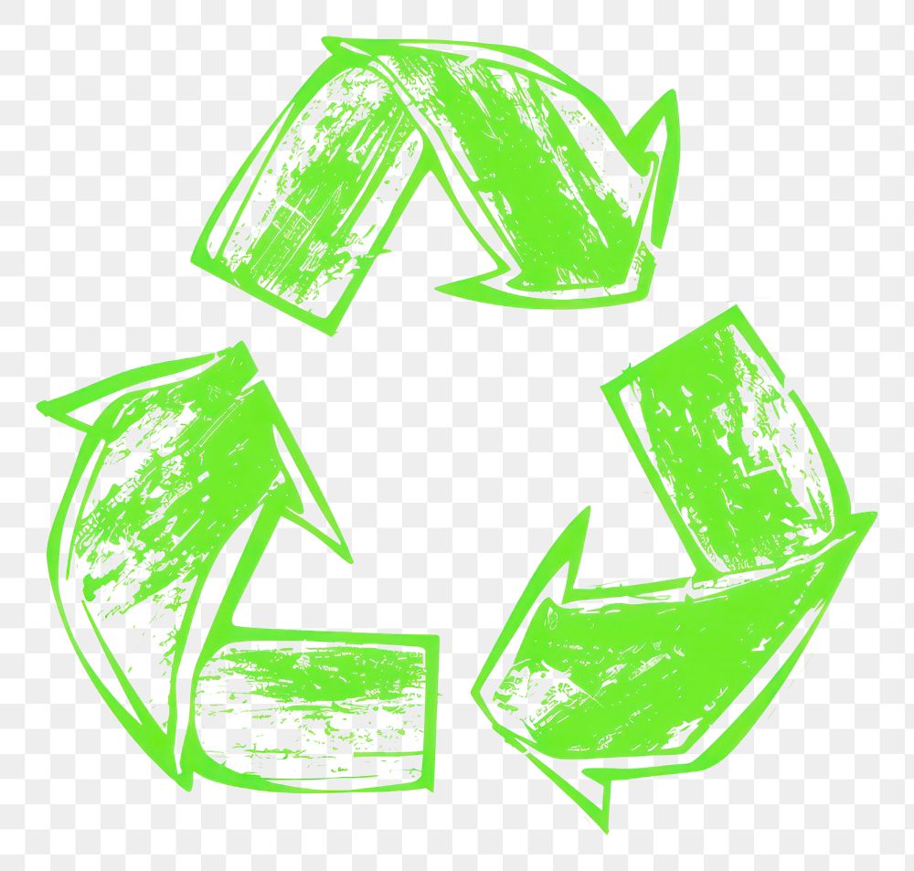 PNG  Green recycle arrows illustration