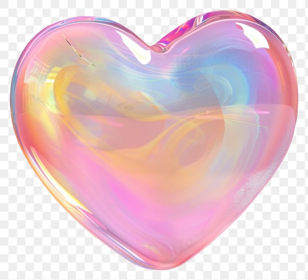 PNG Colorful iridescent heart illustration | Free PNG - rawpixel