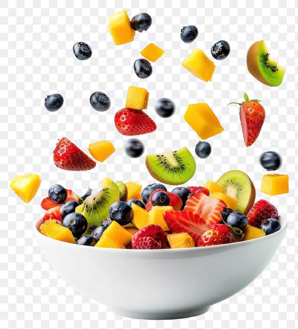 PNG Fresh vibrant fruit salad bowl