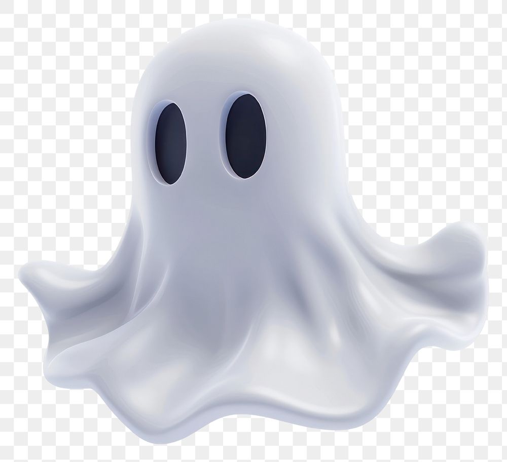 PNG Cute floating cartoon ghost illustration