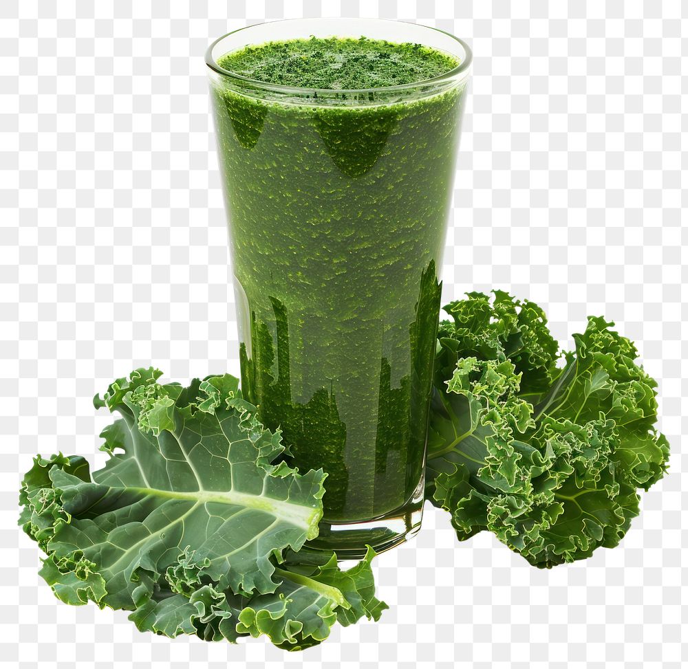 PNG Healthy green kale smoothie