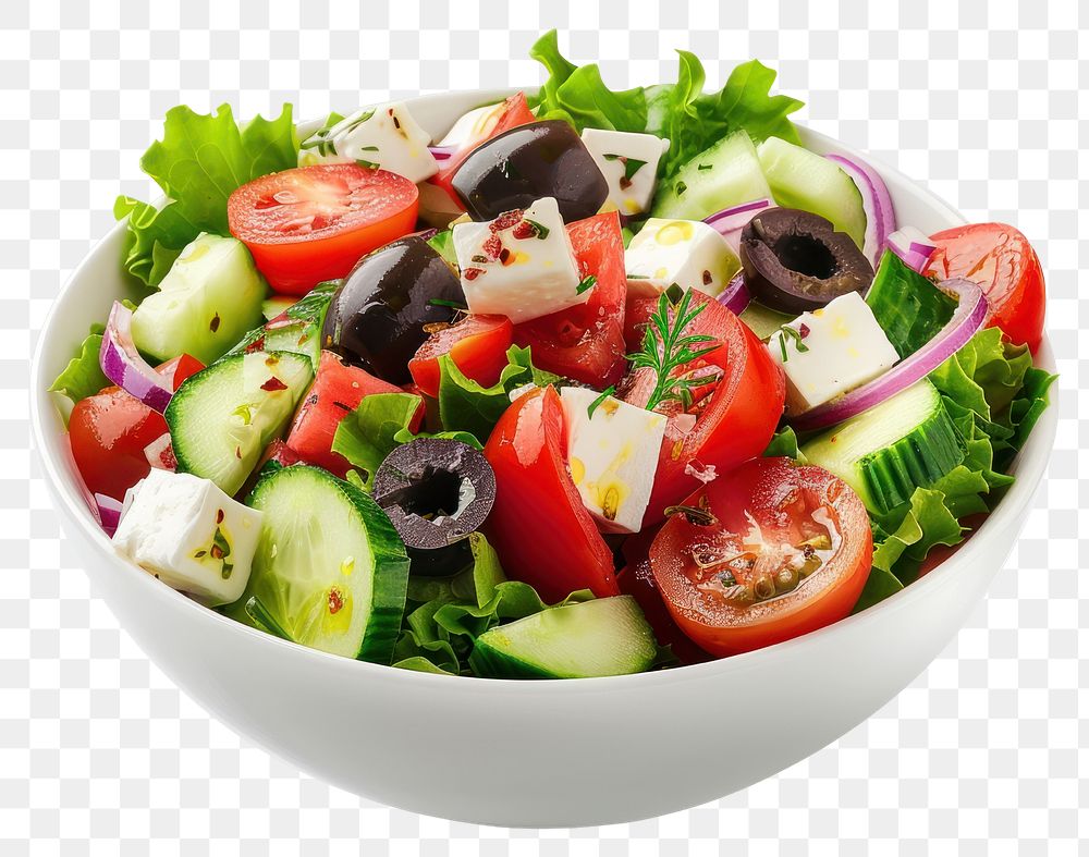 PNG Fresh Greek salad bowl