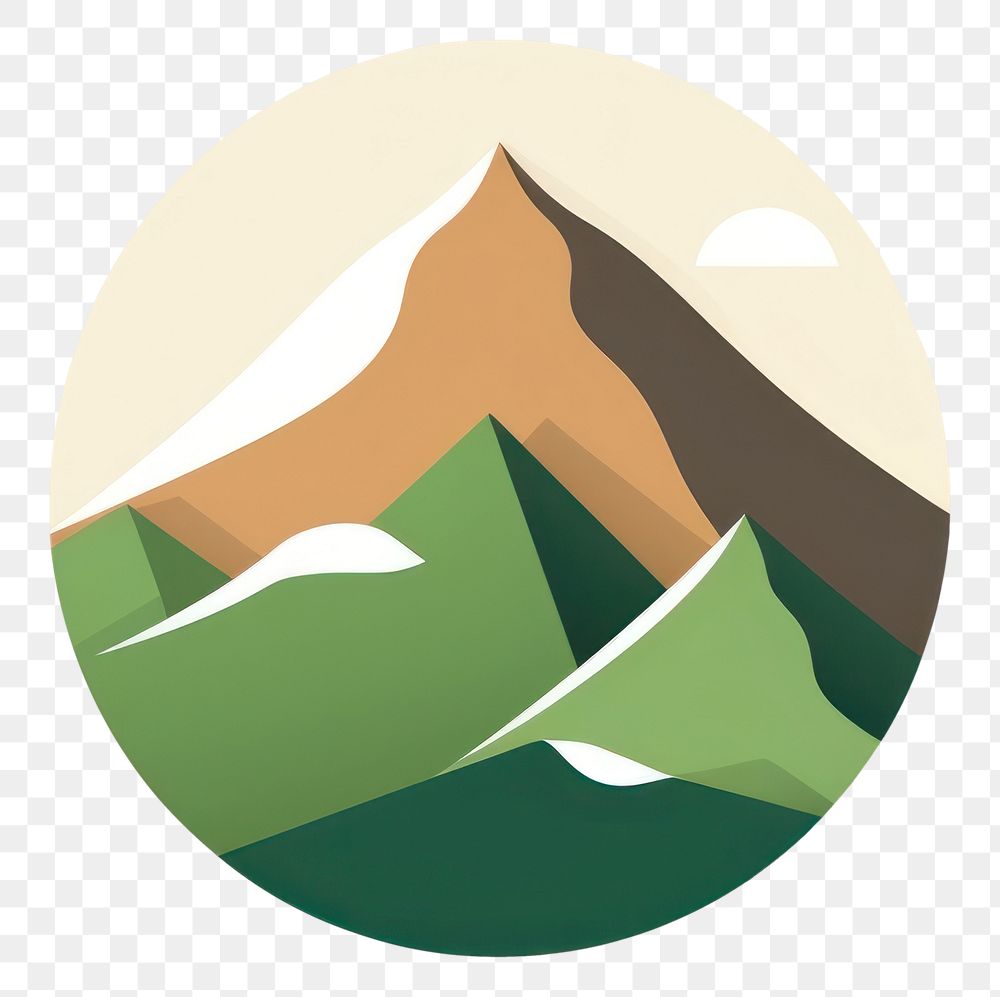 PNG  Abstract mountain landscape illustration