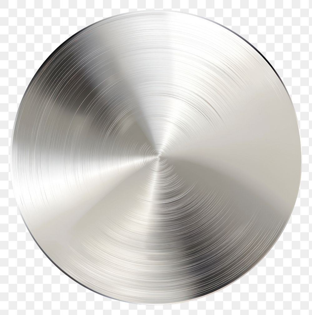 PNG Round metallic brushed surface disc