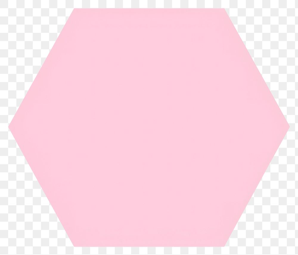 PNG Pink hexagon shape geometric | Free PNG - rawpixel