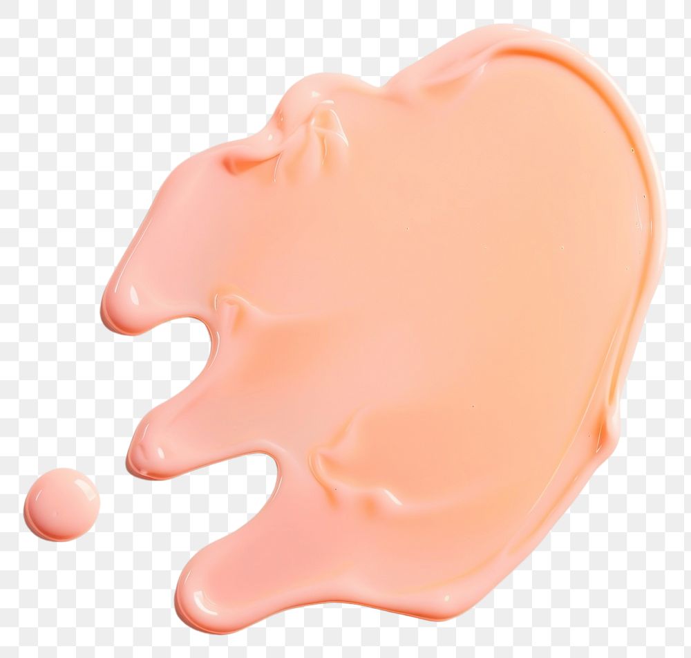 PNG Abstract peach paint splash art