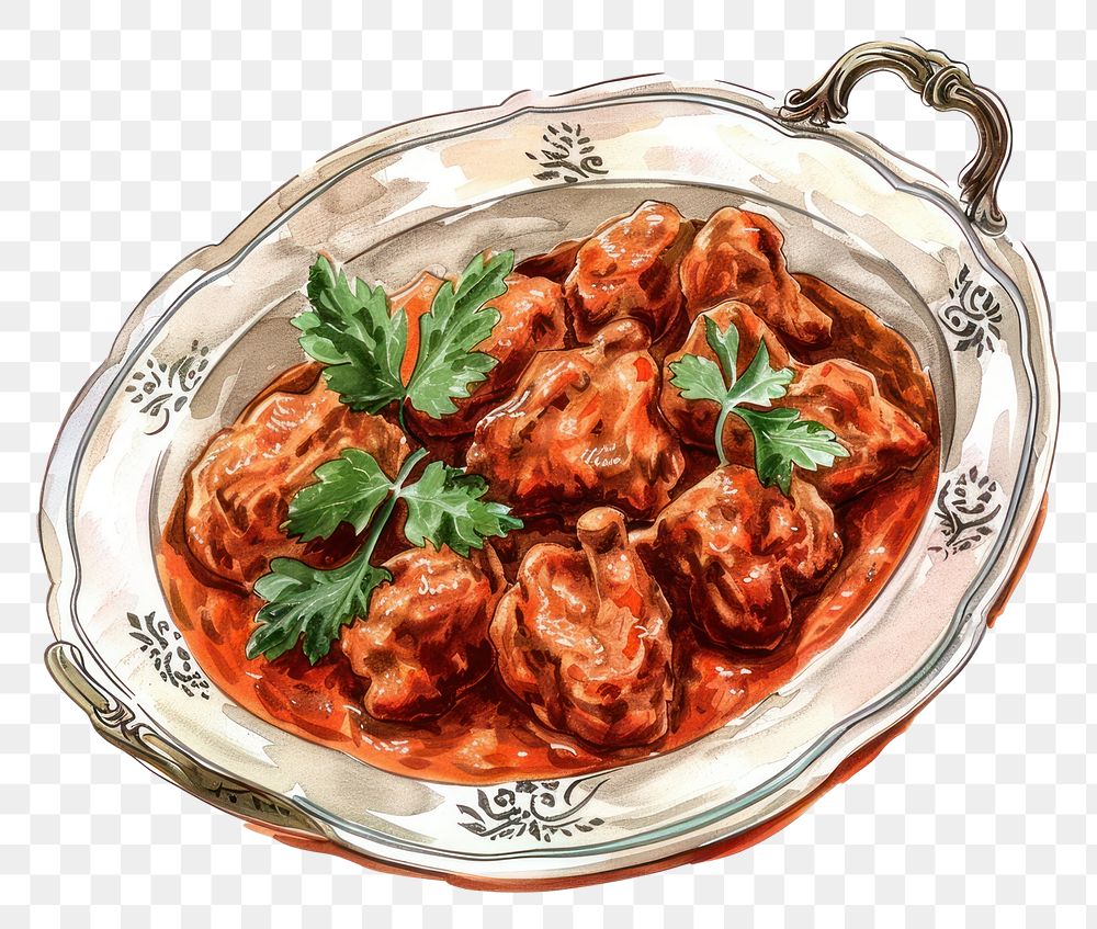 PNG Delicious Indian curry illustration