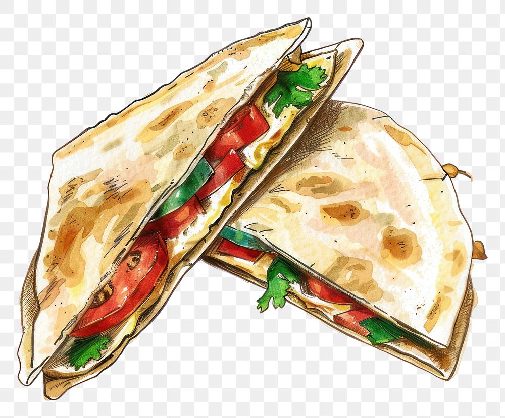 PNG Delicious fresh vegetable sandwich illustration