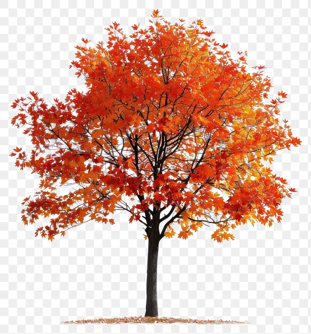 PNG Vibrant autumn tree with foliage