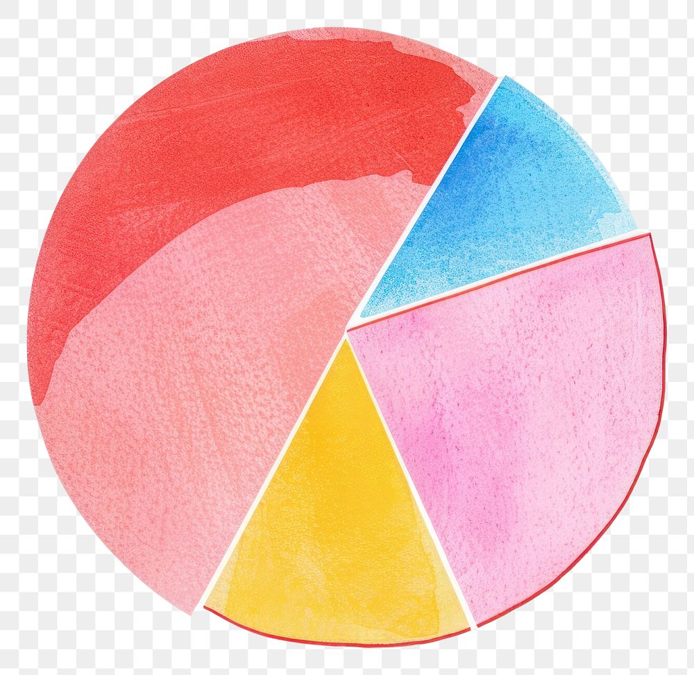 PNG Colorful pie chart illustration