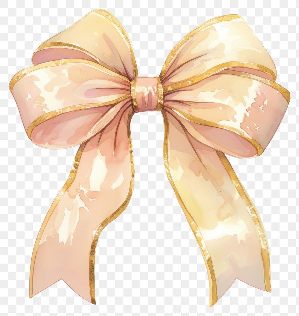 Elegant pastel ribbon bow