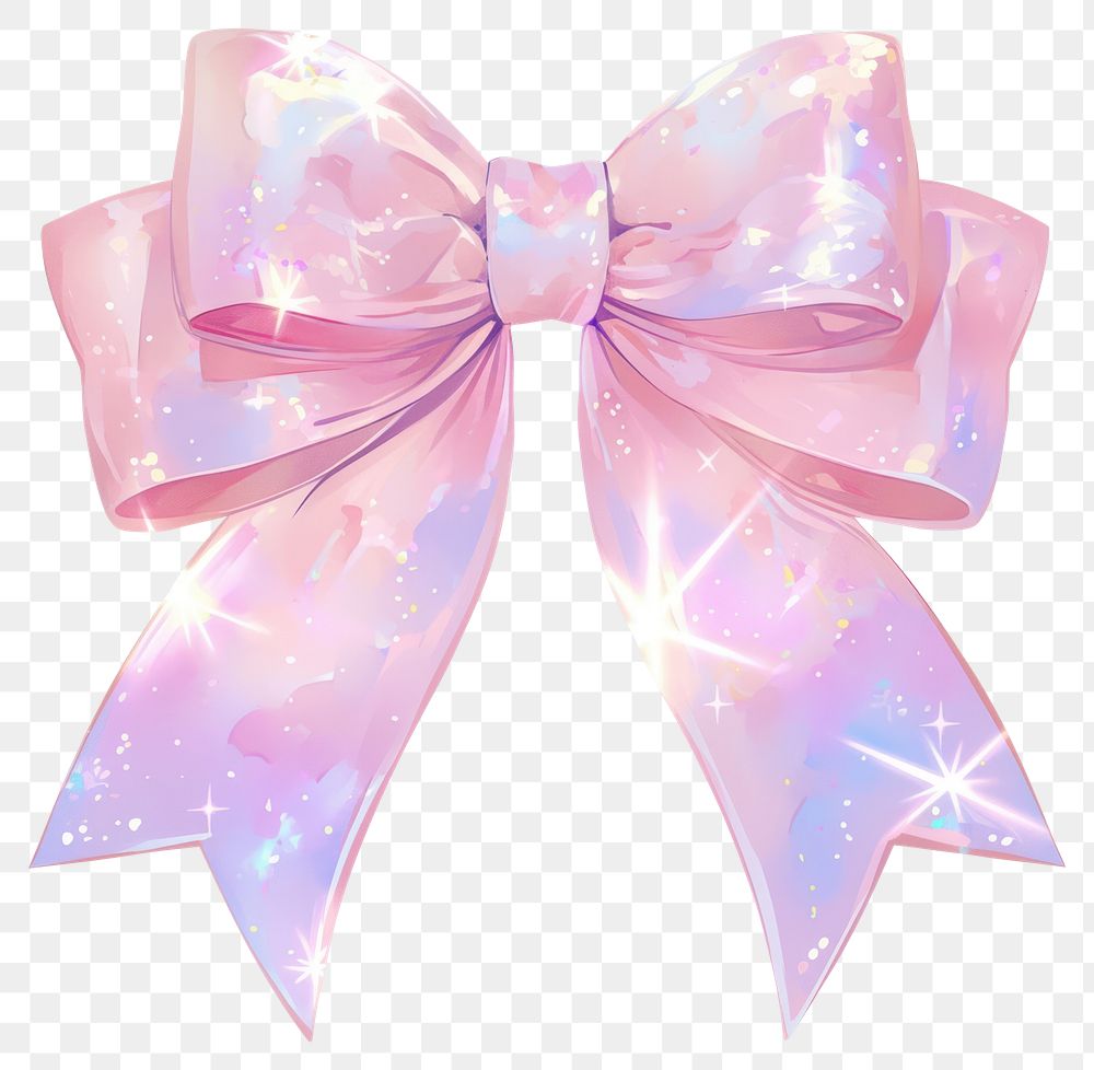 Sparkling pastel pink bow