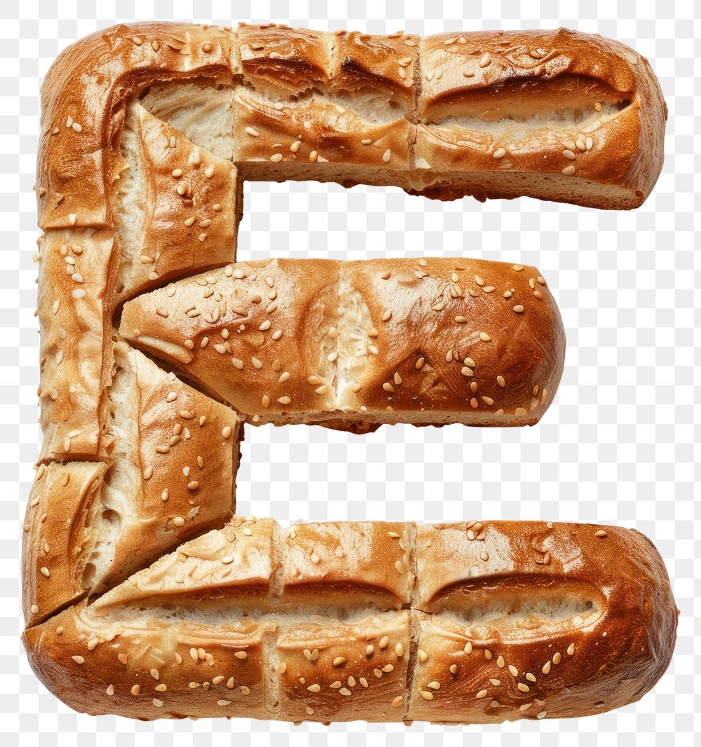 PNG Bread shaped like letter E