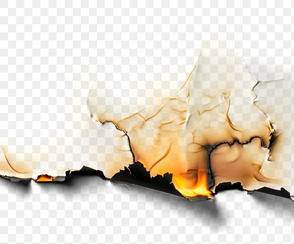 PNG Burnt paper abstract art