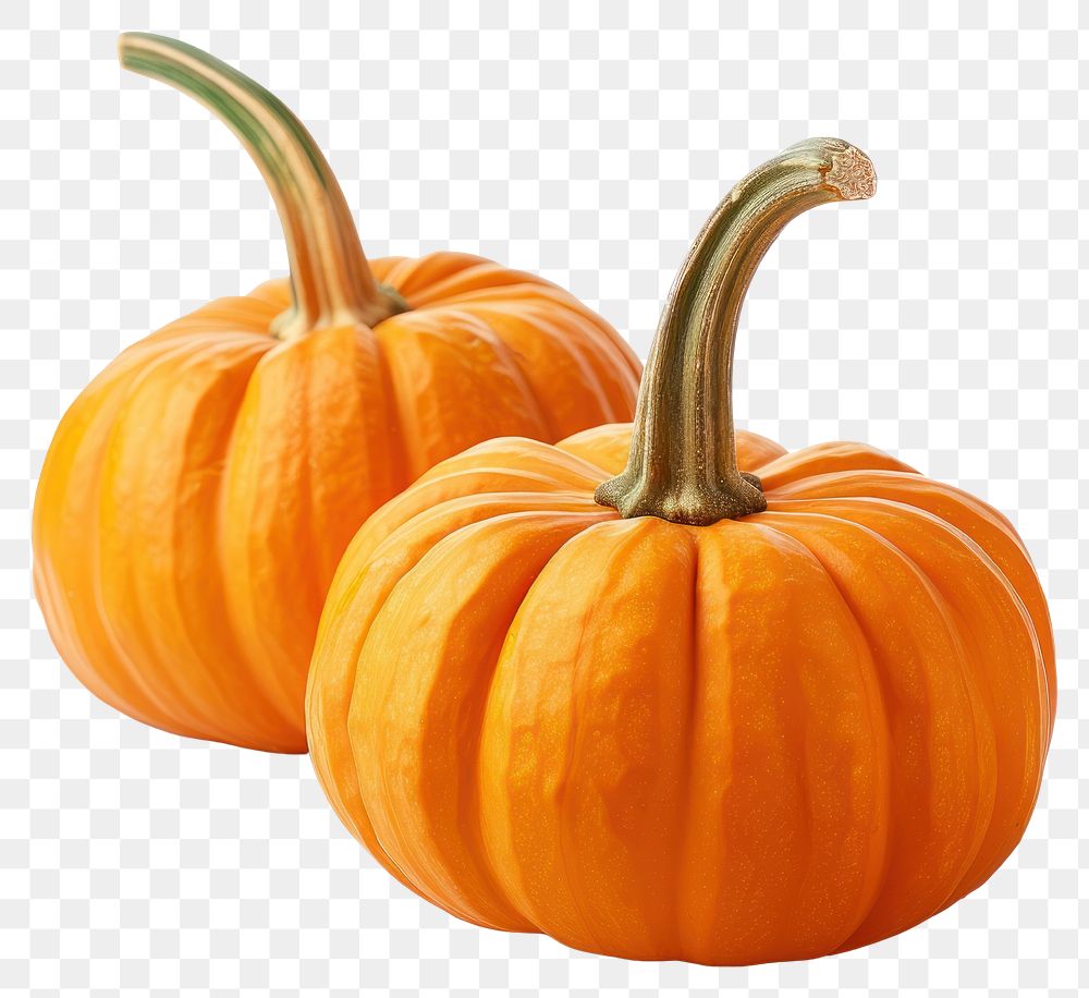 PNG Fresh orange pumpkins on white